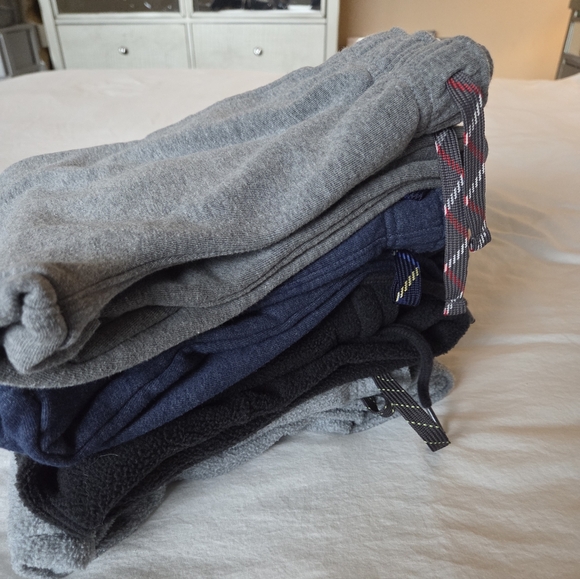 Bundle of Boys Abercrombie Kids Cat & Jack Sweatpants Size 8/10 - Picture 3 of 14